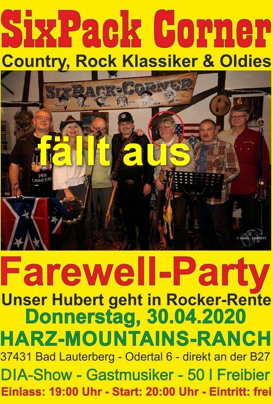 Farewell Party Unser Hubert geht in Rocker Rente