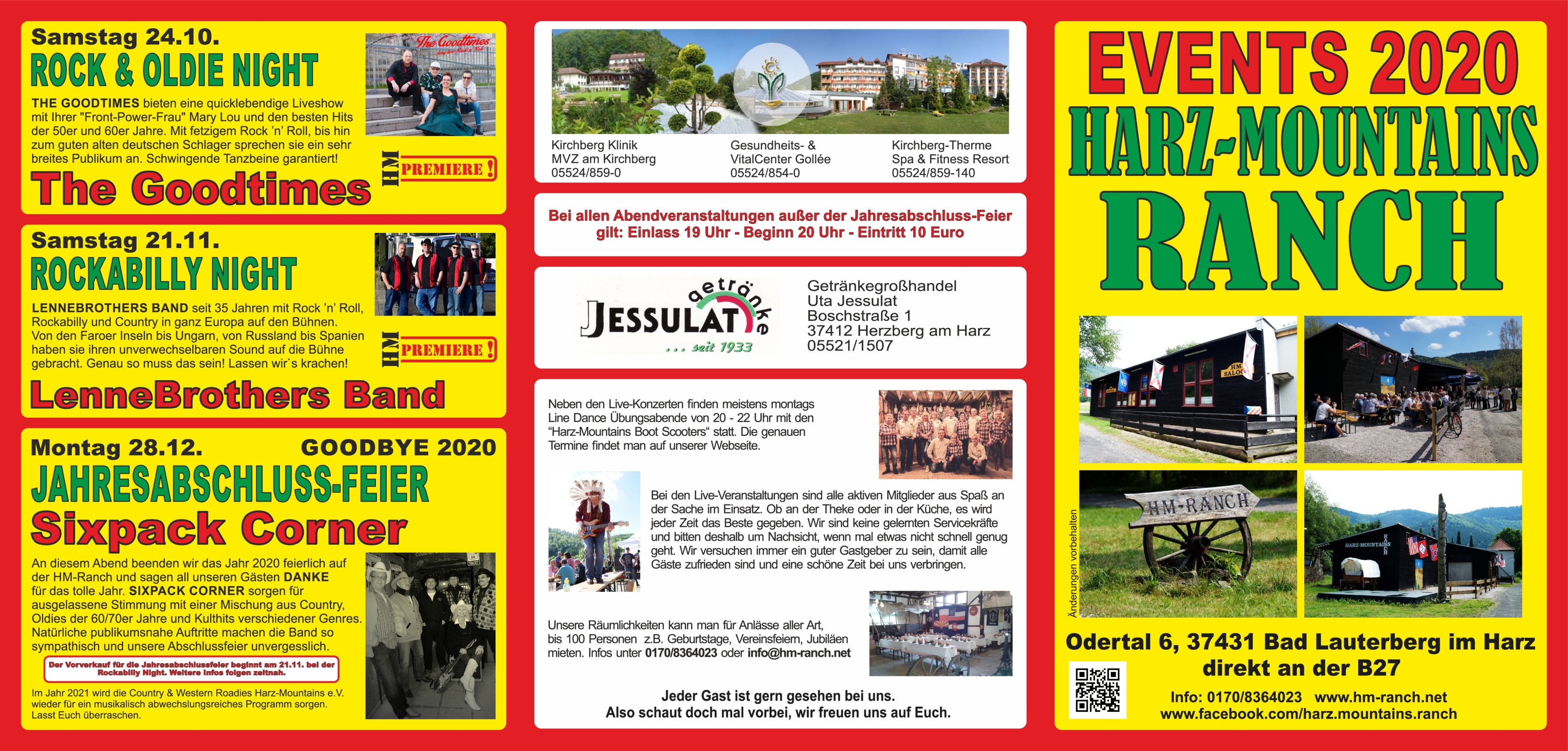 Events 2020 Country & Western Roadies Harz Mountains e.V 37431 Bad Lauterberg im Harz 001