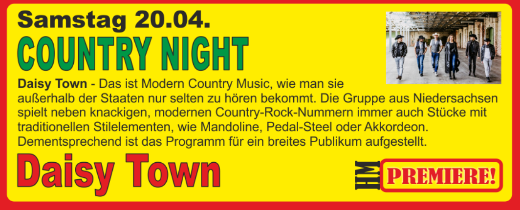 20.04.24 Country Night Daisy Town